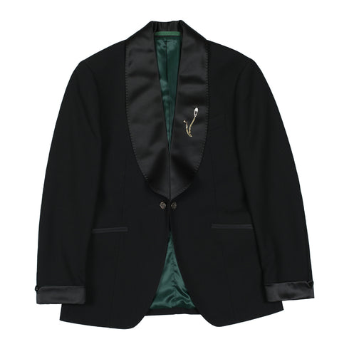 Black Suit with Tuxedo – Inspired by Men’s Modern Suits for Weddings Plus Size
